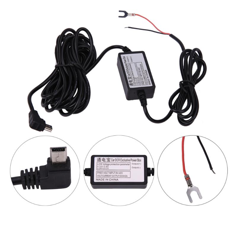 Chargeur USB Hardwire DC 12V-24V à 5V 1500ma | Adaptateur de convertisseur d'alimentation, Kit de chargeur de voiture 1.5A pour tableau de bord, caméra caméscope véhicule Auto DVR Mini