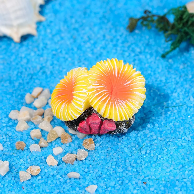 Simulated Coral Aquarium Fish Tank Farming Small Ornaments Decoration Eight Melon Fish DIY Ornaments крышка для аквариума