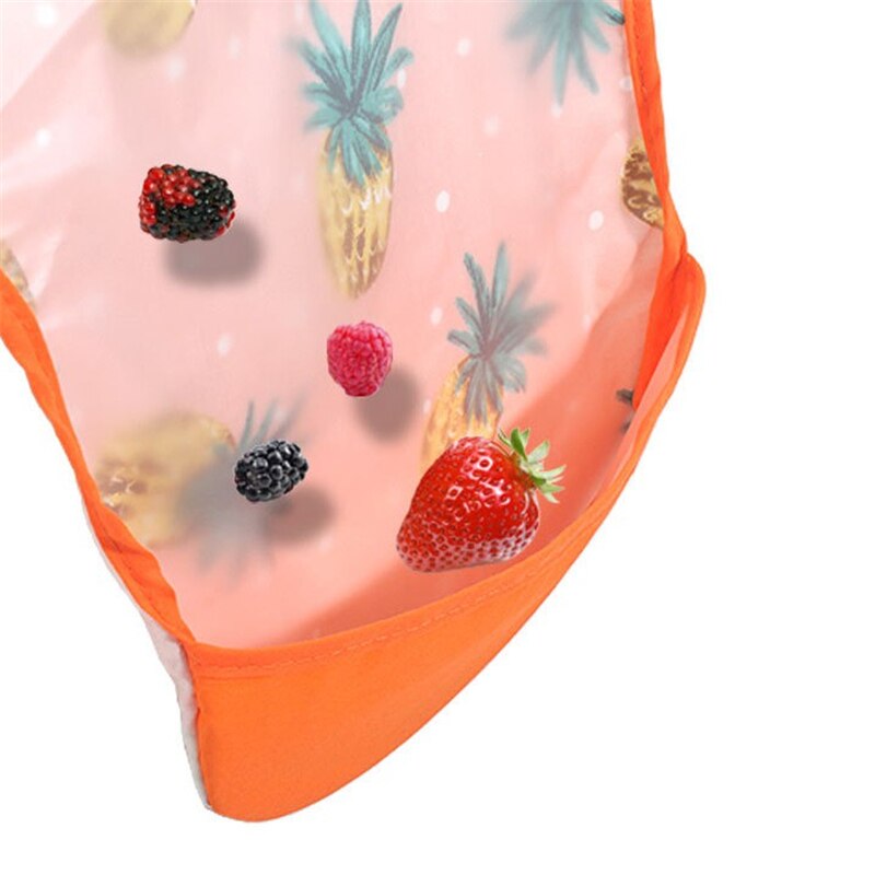 EVA Waterproof Baby Bibs Sleeveless Baby Boys Girls Bib Kids Fox Dinosaur Cactus Baby Feeding Bibs with Pocket Child Apron Smock