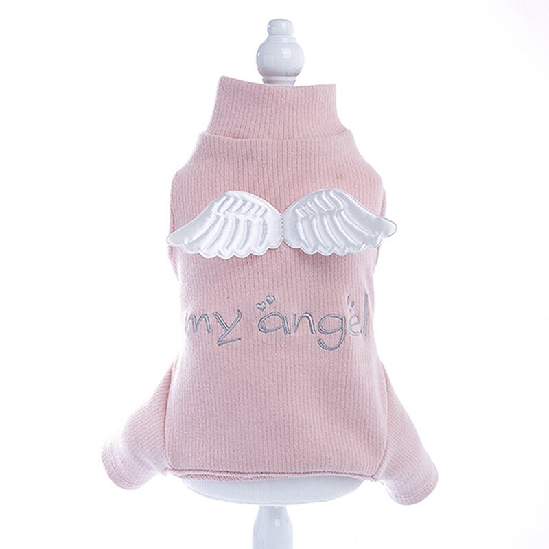 Süße Haustier Hund Gesamt Schlafanzug für Kleine Mittlere Hunde Shih Tzu Chihuahua Terrier Pyjama Overall Welpen Katze vier Beine Kleidung: Rosa / M