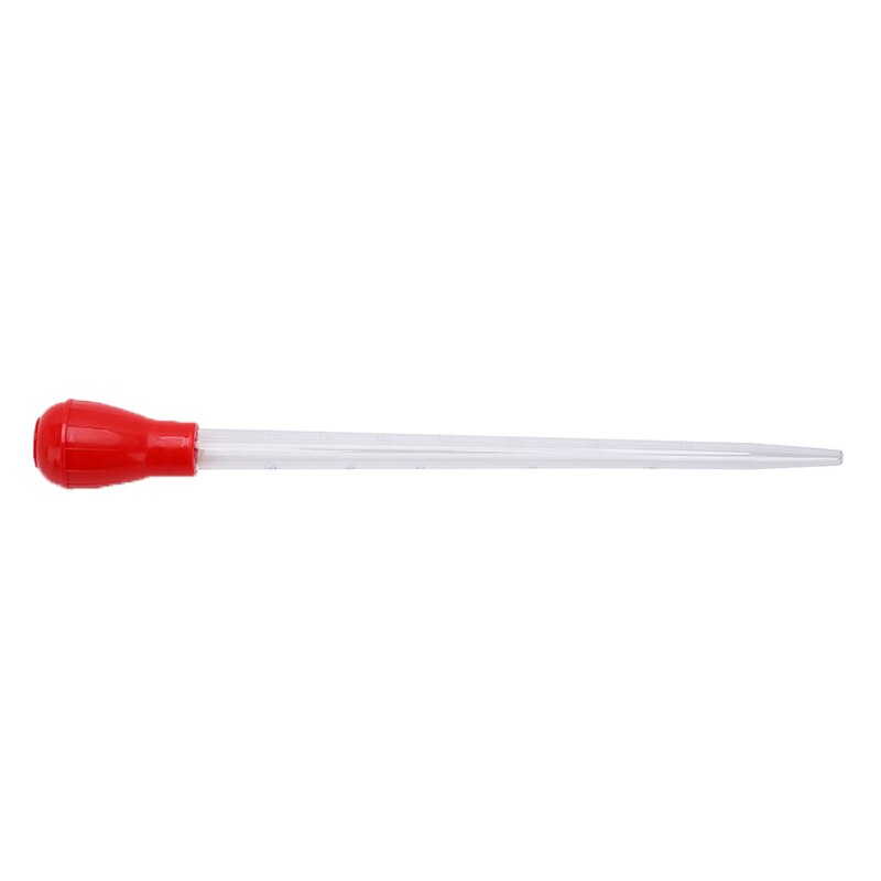 28/43CM 30/50ML Pipette Fish Tank Siphon Pump Water Changer Aquarium Pipette BBQ Tool Supply Tube Aquarium Clean Tool: Red / 43CM Length 50ml