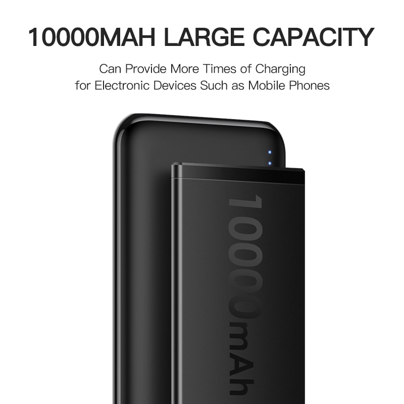 KUULAA Power Bank 10000 mAh Portable Charging Powerbank 10000mAh Poverbank USB External Battery Charger For Xiaomi Mi 9 8 iPhone