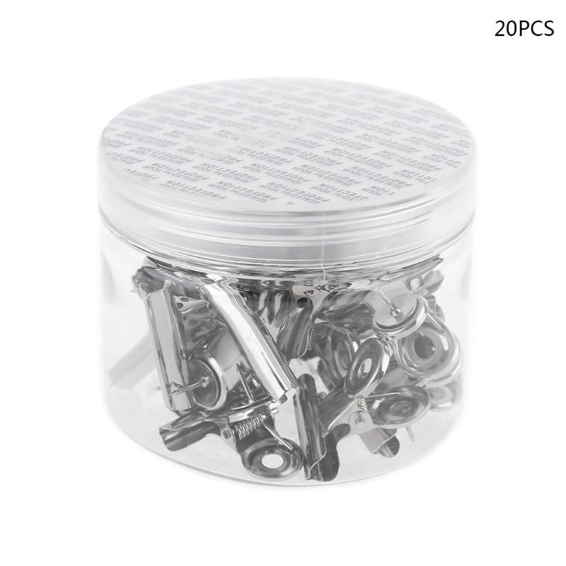 20 Pieces Push Pins Clips Tacks Clips Thumb Clips Wall Clips with Pins for Cork Boards Cubicle Walls Using Art Projects Photos