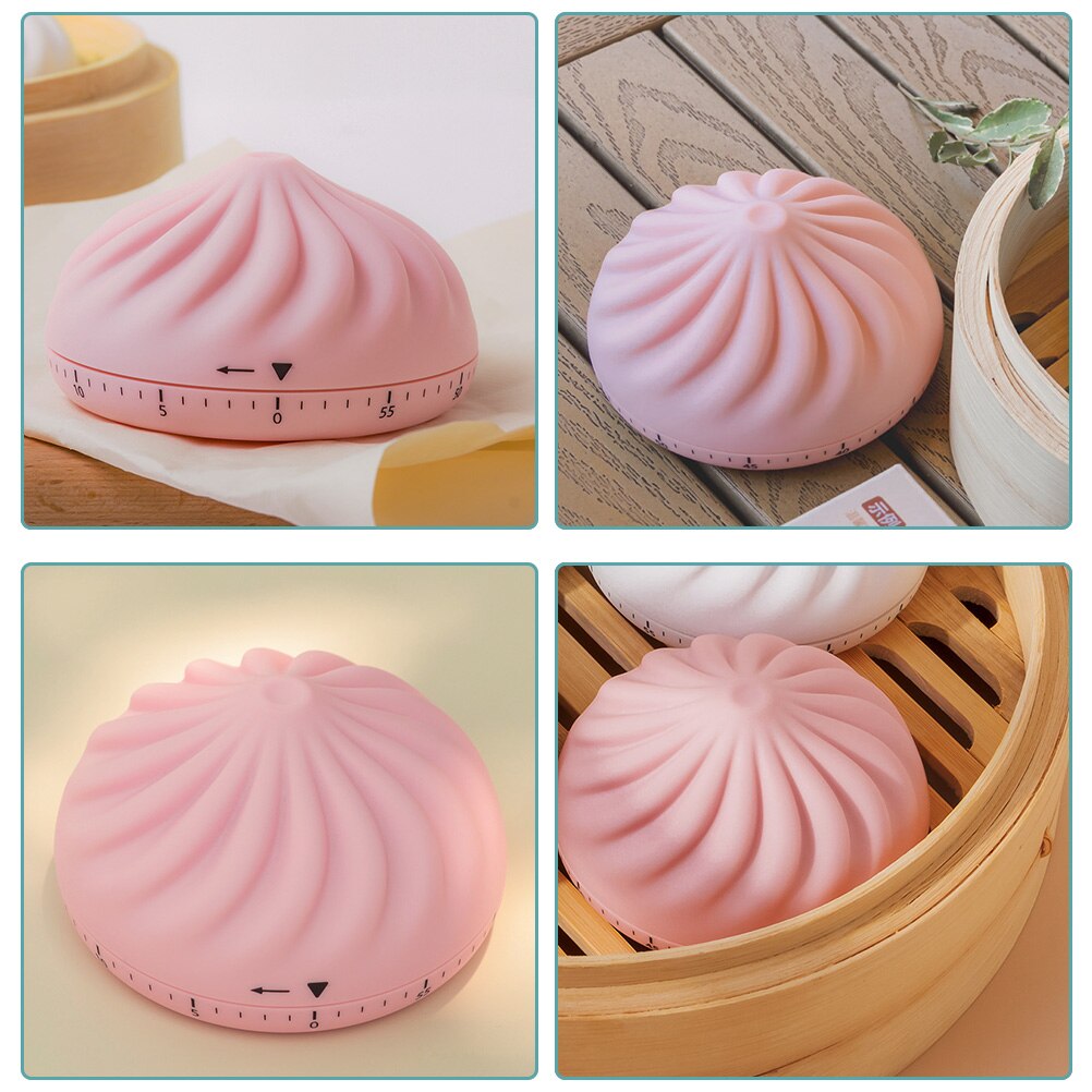 Gestoomde Gevuld Broodje Vorm Mechanische Timer Kookwekker Plastic Koken Timer