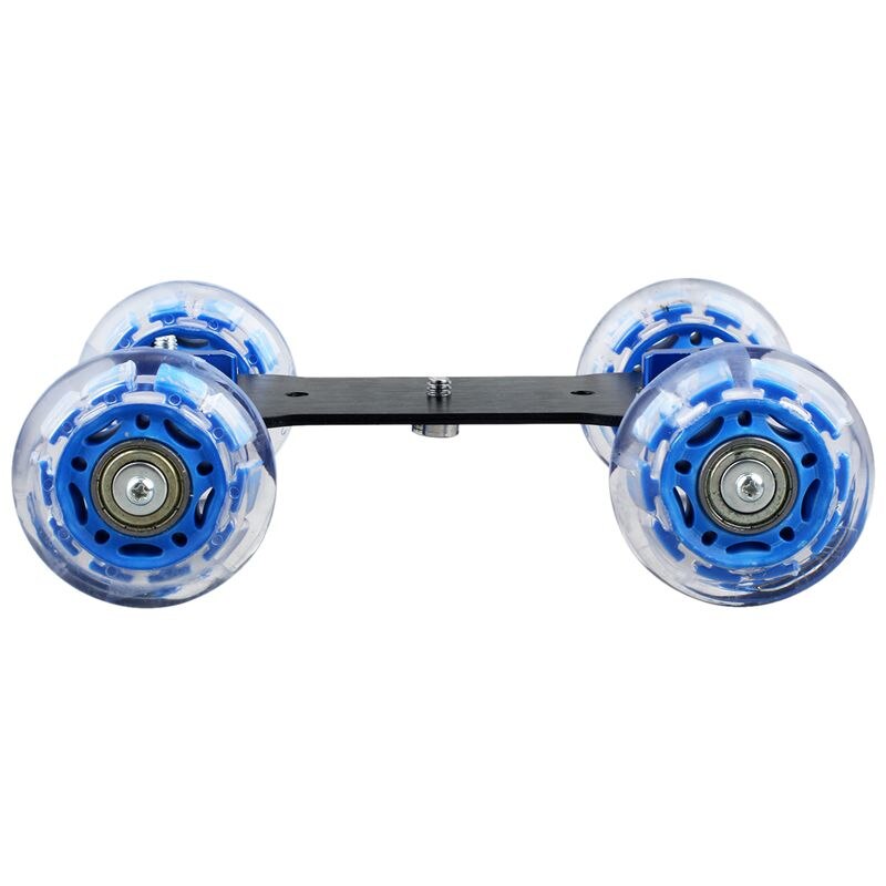 Table Top Dolly Mini Auto Skater Track Slider Super Mute Voor Dslr Camera Camcorder (Blauw & Zwart)