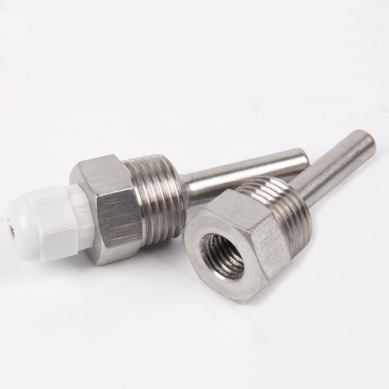 130mm termobrønner, tråd 1/2 &quot;  (dn15)  rustfrie stål 304 vanntette soltemperatursensorer