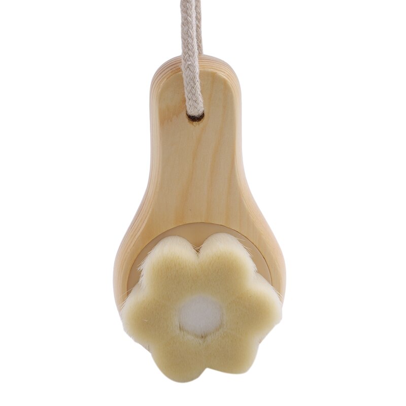 1Pc Reinigung Gesicht Pinsel Holz Reinigen Gesicht Ebene Haar Gesichts Tiefe Reinigung Massage Pflege Werkzeug Gesicht Waschen Werkzeug: Ursprünglich Titel