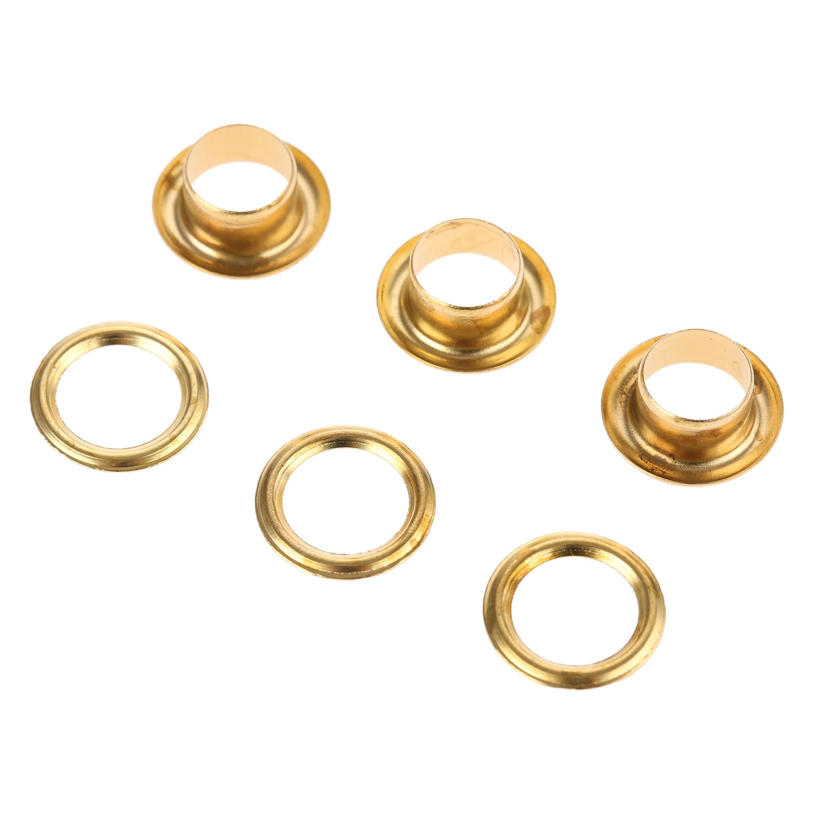 100pcs 5mm/6mm/8mm Eyelets Metal eyelets Buttons Hollow Rivets Sewing patches Bags and Shoes Clothes accessories: 6mm brass