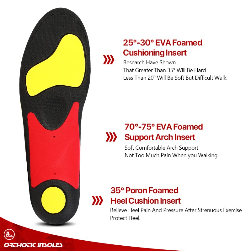 3angni-plantillas ortopédicas de goma EVA para zapatos, plantillas ortopédicas suaves con soporte para ARCO, pies planos, talla libre