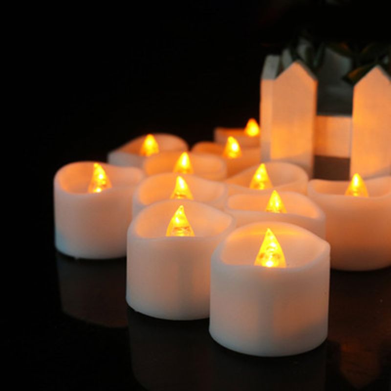 1PC Simulation Candles Festival Party LED Light Wedding Valentine Household Room Decor Adults Kids Flashing Toys