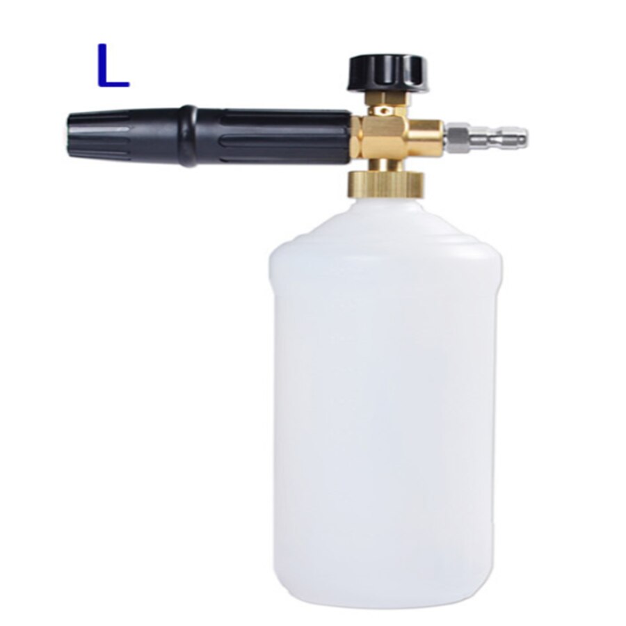 Foam Nozzle Hoge Druk Zeep Foamer Schuim Kanon Sneeuw Foam Lance Auto Schuim Wassen Voor Tornado Karcher K Hogedrukreiniger auto Washer: YELLOW