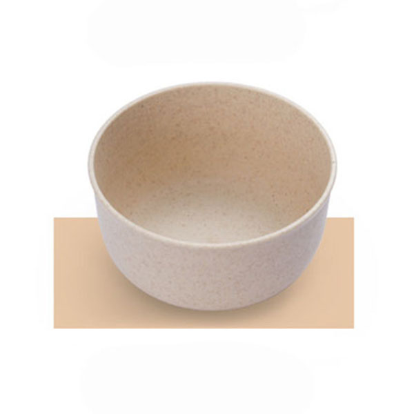 Eco-friendly Wheat Straw Children Rice Noodle Salad Bowl Household Tableware Plate Snacks Dish Eco-friendly Kitchen Tableware: Beige