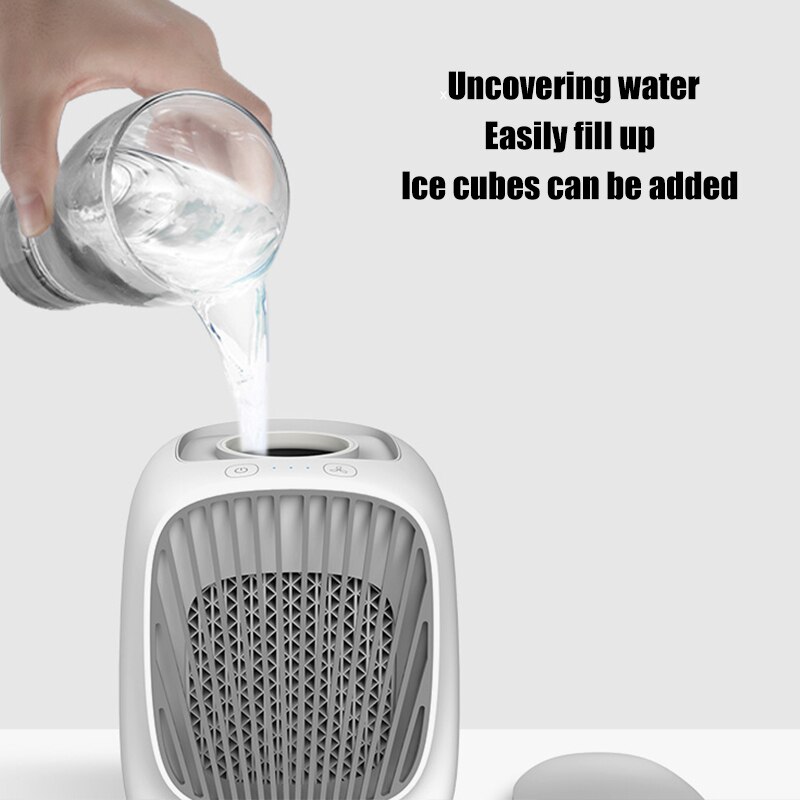 Zomer Mini Fans Cooler Draagbare Luchtkoeler Conditioner Kleine Airconditioning Apparaten Koelventilator Voor Baby Slapen