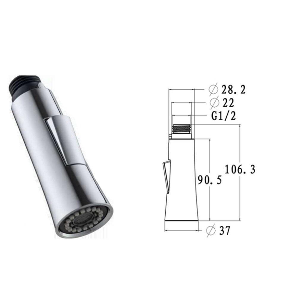 16 Mode ABS Kitchen Tap Adapter Pull Out Parts Kitchen Faucet Replacement Parts Faucet Accessorie Spouts Kitchen Faucet Nozzle