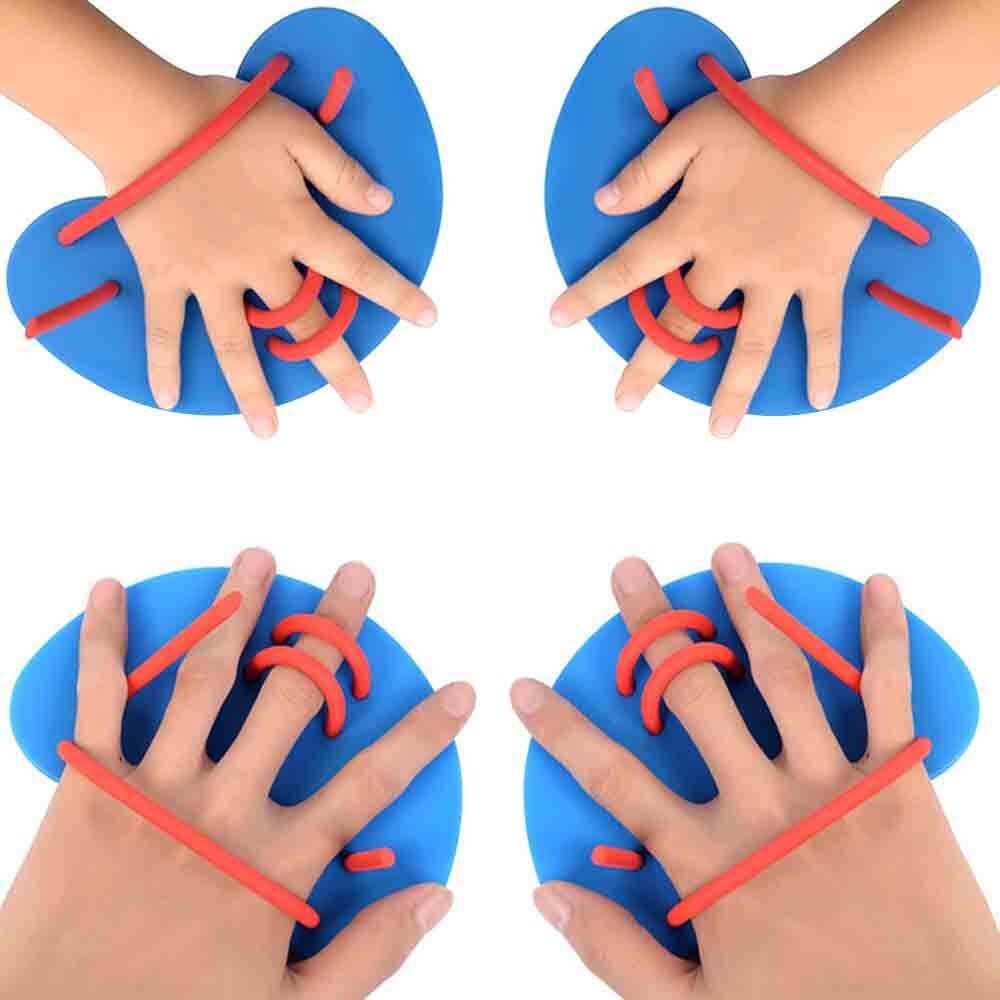 Zwemmen Hand Peddels Vinnen Verstelbare Swim Training Water Sport voor Volwassenen/Kinderen Zwemvliezen Handschoenen duiken gereedschap