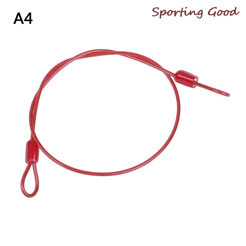 Safety Cable Steel Wire Rope 50cm For Outdoor Sports Bike Lock Guard Security Luggage: A4