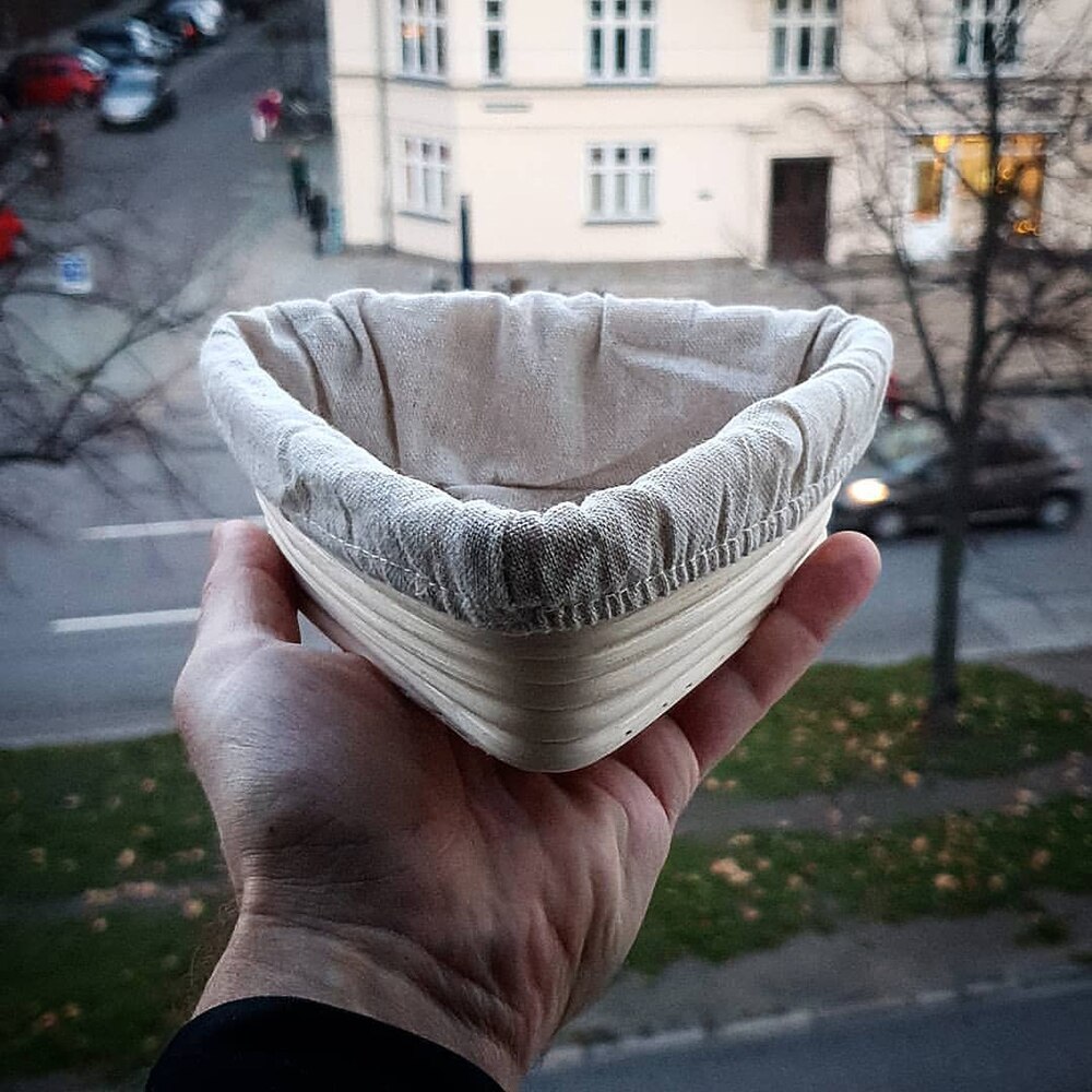 UPORS Natural Bread Proofing Basket Rattan Oval Wicker Sourdough Dough Fermentation Banneton Bread Basket