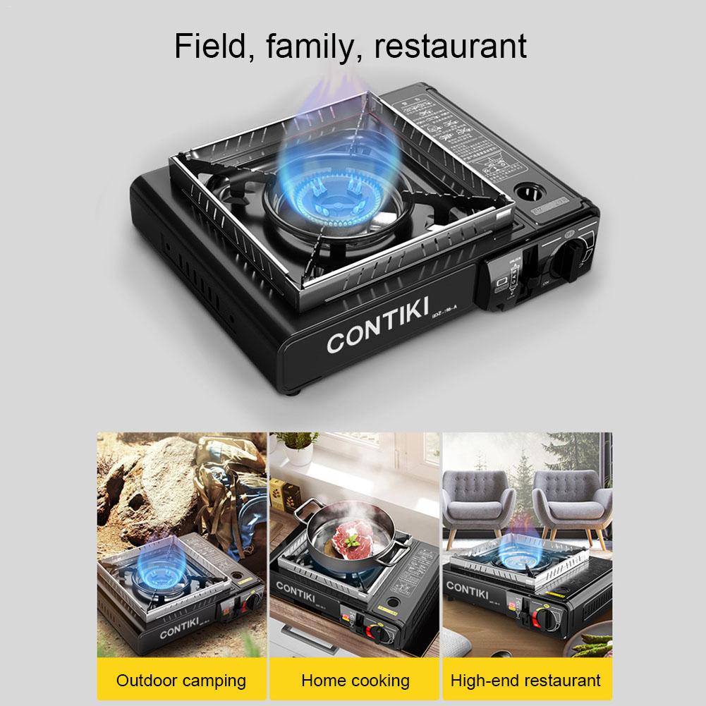 Outdoor Gas Stove Household Cassette Furnace Portable Windproof Cas Pot Wild Barbecue Stove