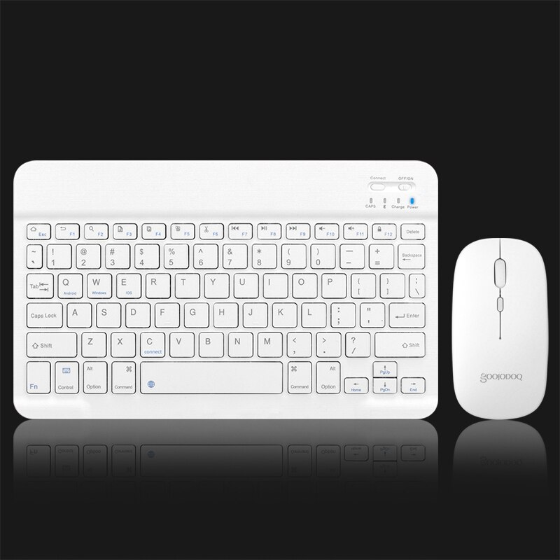 12 "bezprzewodowa klawiatura do ipada Bluetooth Pro 2020 11 12.9 Teclado Bluetooth do ipada smartfony Android ios Windows: 10 INCH WHITE B