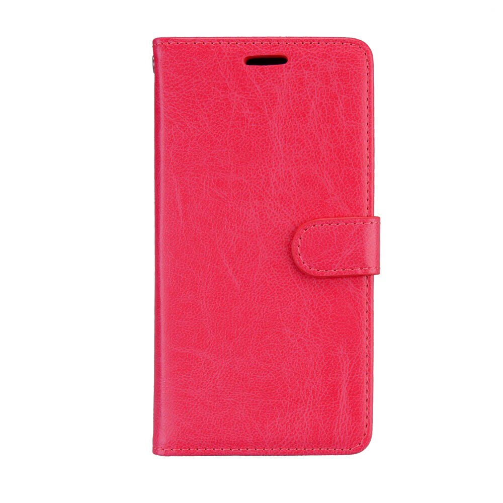 For BQ Aquaris U lite Case Cover leather Wallet Flip Cover for BQ Aquaris U lite Phone Case stand holder for BQ Aquaris U Cover: Red