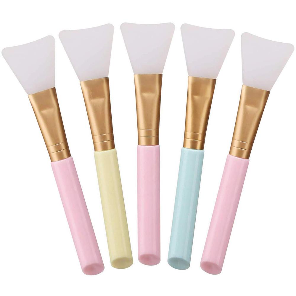 3 pièces Silicone masque Facial brosse, masque beauté outil Silicone souple visage boue masque applicateur bricolage beauté maquillage brosses