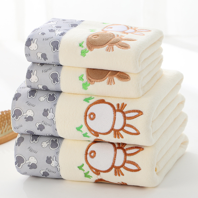 Juego de toallas de baño de lujo para hombre y mujer, 2 piezas, 70x140cm, grandes, 2 piezas, 35x75cm, absorbentes de microfibra: 10