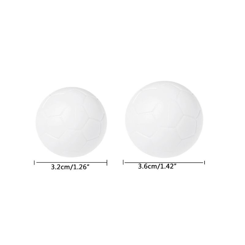 2 st hartsfotboll inomhus spelbord fotboll fussball fotboll 36mm
