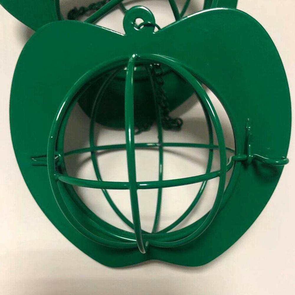 Bird Feeders Hanging Metal Iron Apple Bird Feeder Cage Ball Seed Feeder