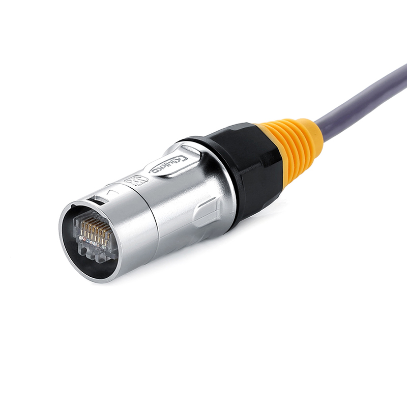 Ip67 nettverk  rj45 vanntette kontakter / ethernet  rj45 vanntette plugger + vanntett stikkontakt for utendørs ethernet