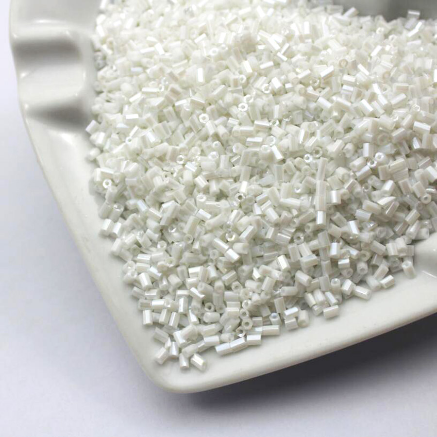 16g 1000pcs 2*3mm Metal Color Tube Garment Beads Loose Spacer Beads Cezch Glass Seed Beads Handmade Jewelry DIY Making Bead JS23