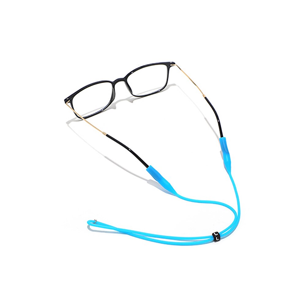 Silicone world Adjustable Silicone Eyeglasses Straps Sunglasses String Ropes Glasses Chain Sports Holder Elastic Anti Slip Cords