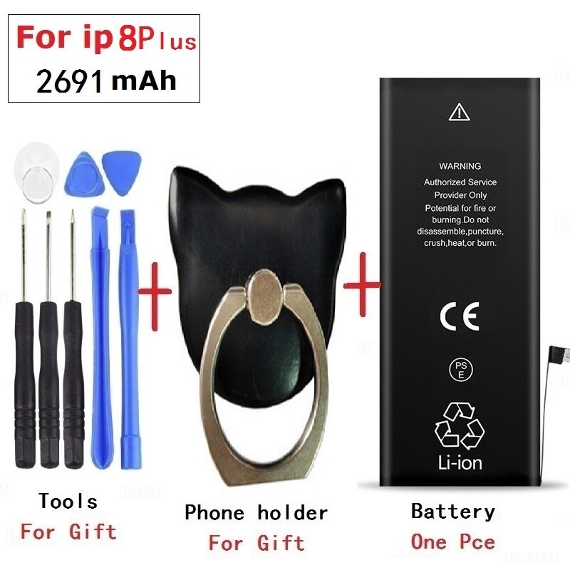 Original Kapazität Telefon Batterie Für iPhone 3gs 4 4s 5 5g 5c 5s 6 6g 6Plus 6s 6s Plus 7 7g 7 Plus 8 8 Plus Ersatz Batterien: for ip 8P