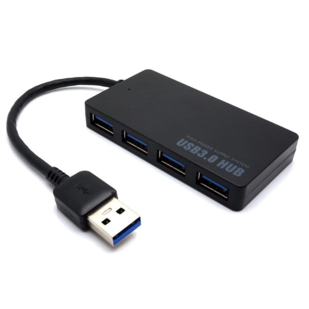 Ultradunne 4-- poorts usb 3.0- hub met hoge snelheidsindicatorlampje usb-hub voor laptopcomputer met meerdere apparaten