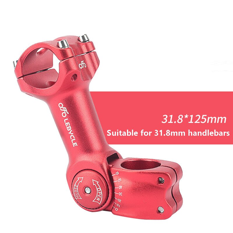 Mountain Bike Handlebar Raiser Bicycle Handlebar Riser 25.4 Adjustable Faucet Lift 31.8 Modified Heightened Bicycle Accessories: Red-125mm