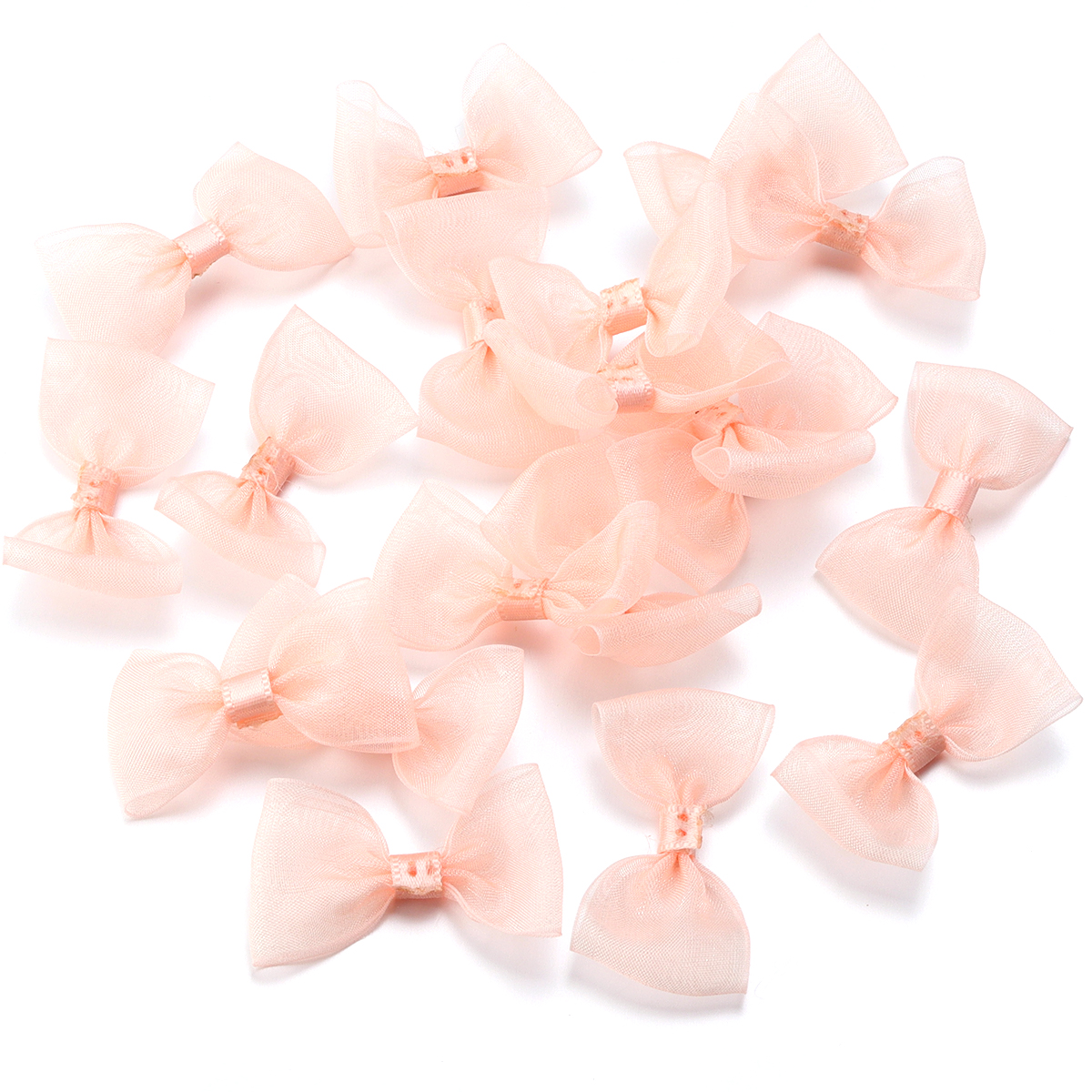 20 unids/lote lazos de cinta de satén 2,5 cm x 5cm lazo Multicolor pequeños lazos flor para manualidades accesorios de decoración para de Navidad: Negro