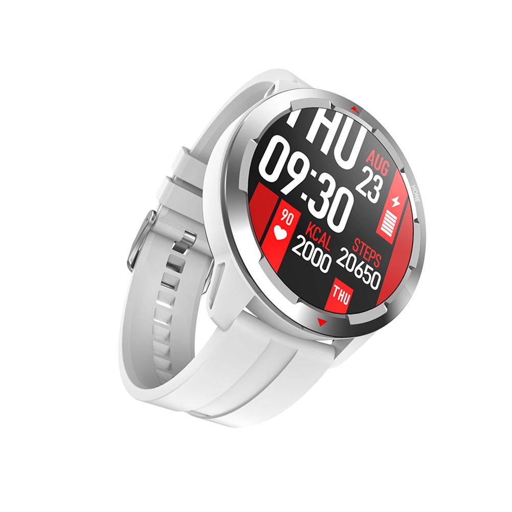 Smartwatch mit mt13 1.32 zoll-display (360 x 360 hd zoll), bluetooth-funktion, anruffunktion, blutsauerstoffmessung, herzfrequenzmessung und wasserdichtem armband: Weiß