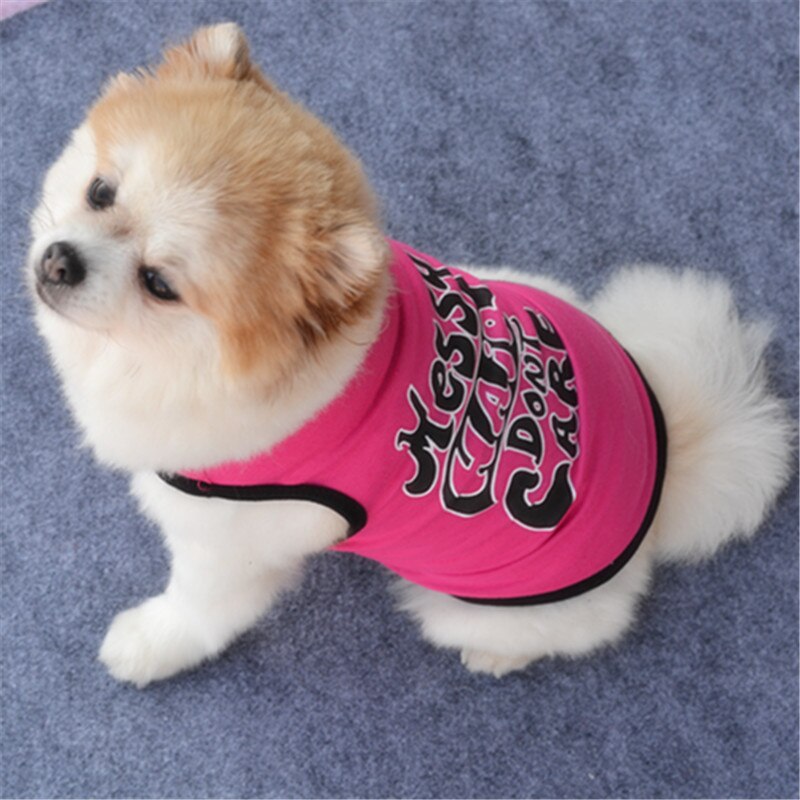 Søde lyserøde sommer kæledyr hundetøj til hunde fransk bulldog tøj til sommer små hunde veste bløde smukke kæledyr tøj til kat