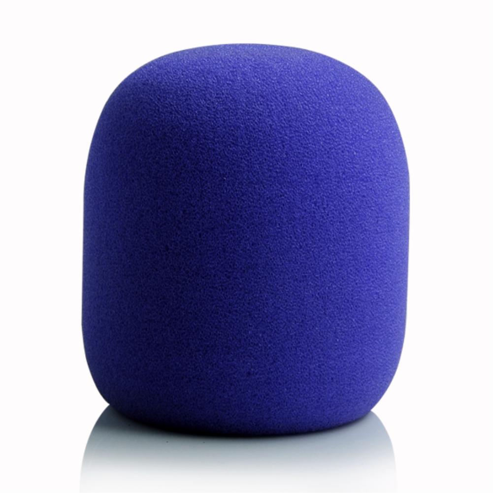 Black Headset Vervanging Handheld Microfoon Mic Grill Voorruit Wind Shield Sponge Foam Cover 3.5X7Cm: Purple