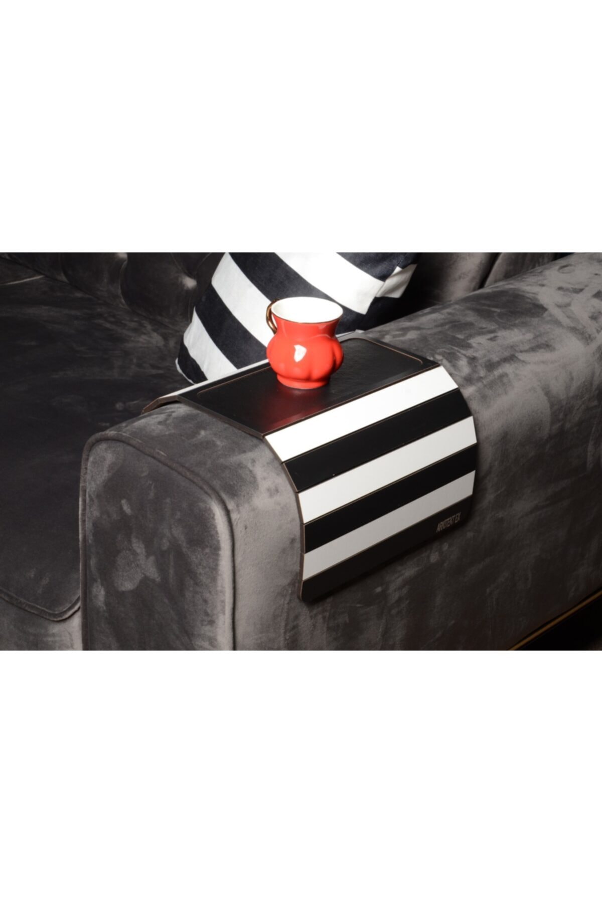 Table basse pliante en bois, Portable, noire, 50cm x 27.8cm: 5