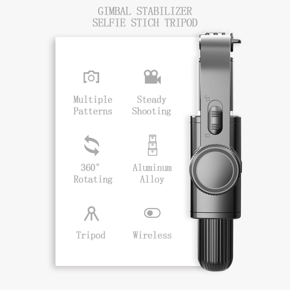 Phone Tripod Anti-Shake Bluetooth Selfie Stick Stabilizer Video Record Universal Handheld Smartphone Gimbal Stabilizers Tripods