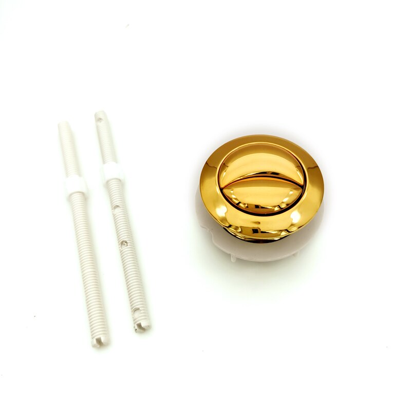 Dual Flush toilet tank Gold colour 38mm/48mm/58mm Button Round shape Toilet Push Buttons Bathroom Accessories