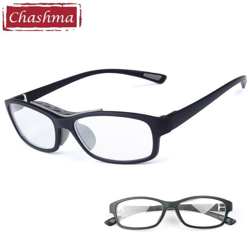 Sport Style Trend Eyeglasses Frames Men TR90 Flexible Light Football Myopia Glasses with Rope Optical Basketball Spectacles: Black Gray
