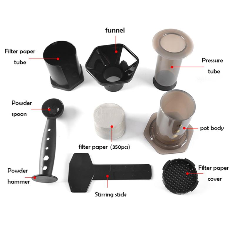 Portable Coffee Maker French Press Espresso Machine Reusable Coffee Filter