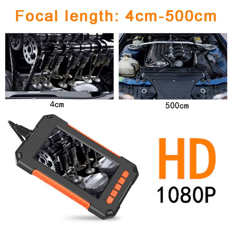 4.3 ''Scherm Borescope Inspectie Cam Draagbare Industriële Endoscoop Camera 1080P Borescope Auto Inspectie Camera Accessoires