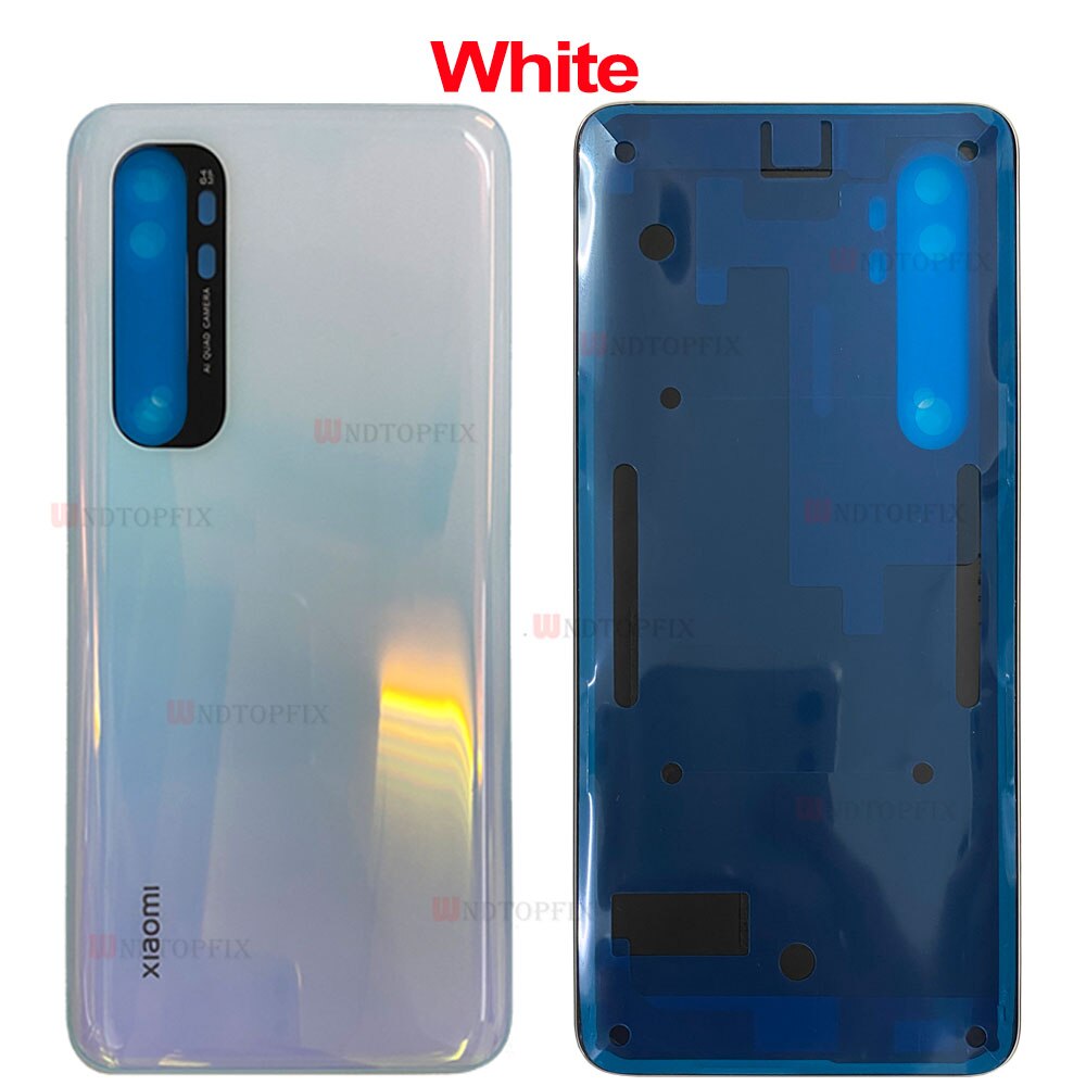 Cover 6.47&quot;For Xiaomi Mi Note 10 Lite Battery Cover Rear Glass Door Housing M2002F4LG Mi Note10 Lite Back Battery Cover