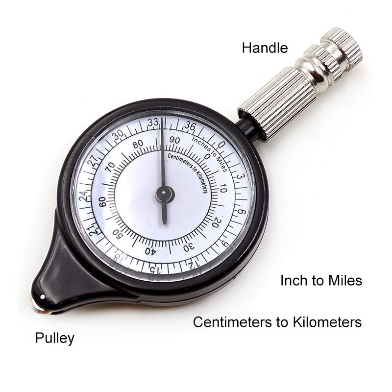 Camping Hiking Map Range Finder Odometer Precision Outdoor Survival Tools Compass Curvometer