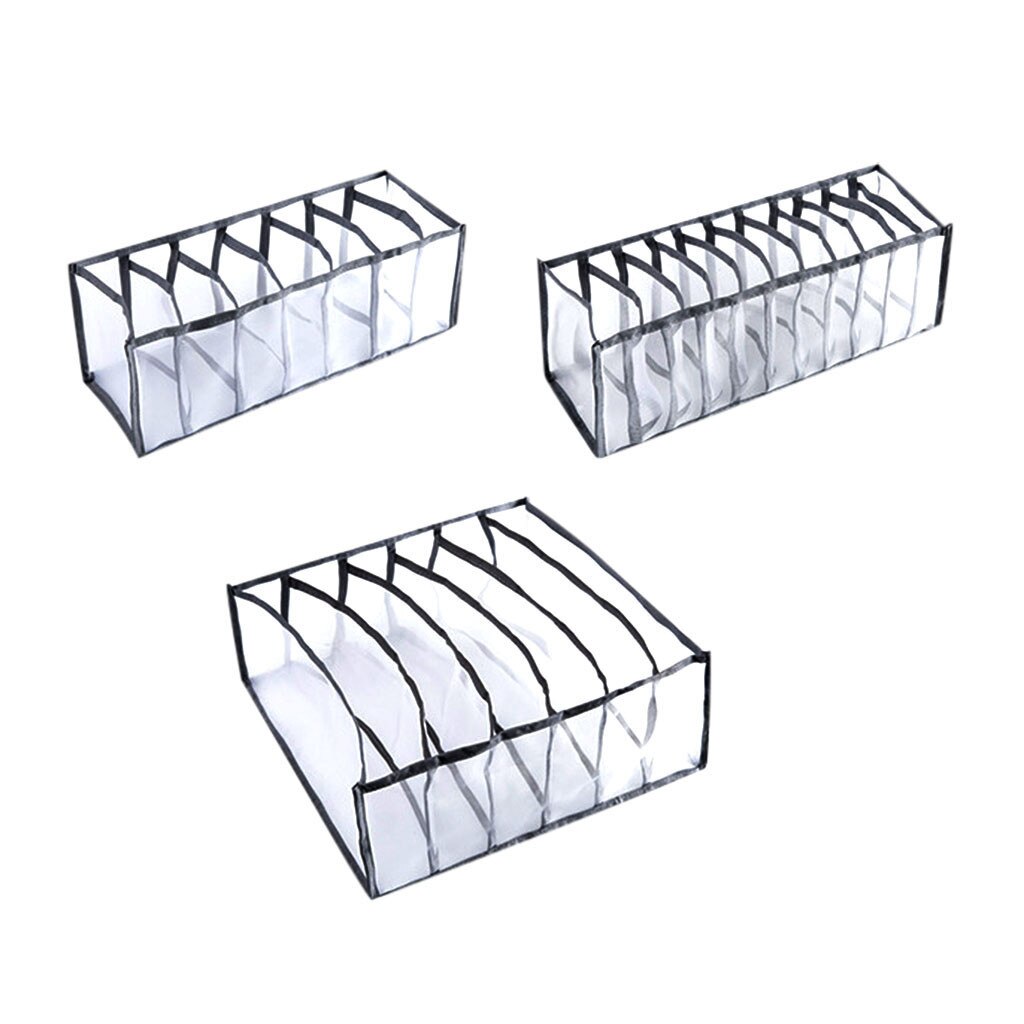 Underwear Storage Box with Compartments Socks Bra Underpants Organizer Drawers Divider Box Storage Box Cabinet Drawer Divider: a