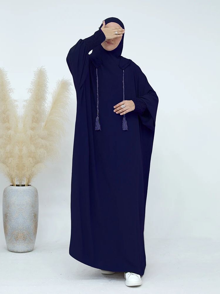 Ramadan Niqab Khimar Muslim Abaya Damen Dubai Turkey Islam Prayer Clothes Women Jilbab Modest Dress Kaftan Robe Femme Musulmane