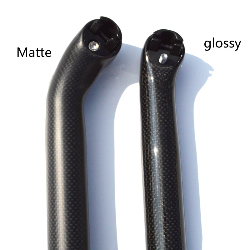 31.8 X 580mm Carbon Fiber Offset Setback Bicycle Seat Post For Brompton Folding Bike 260g Seatpost Load 115kg
