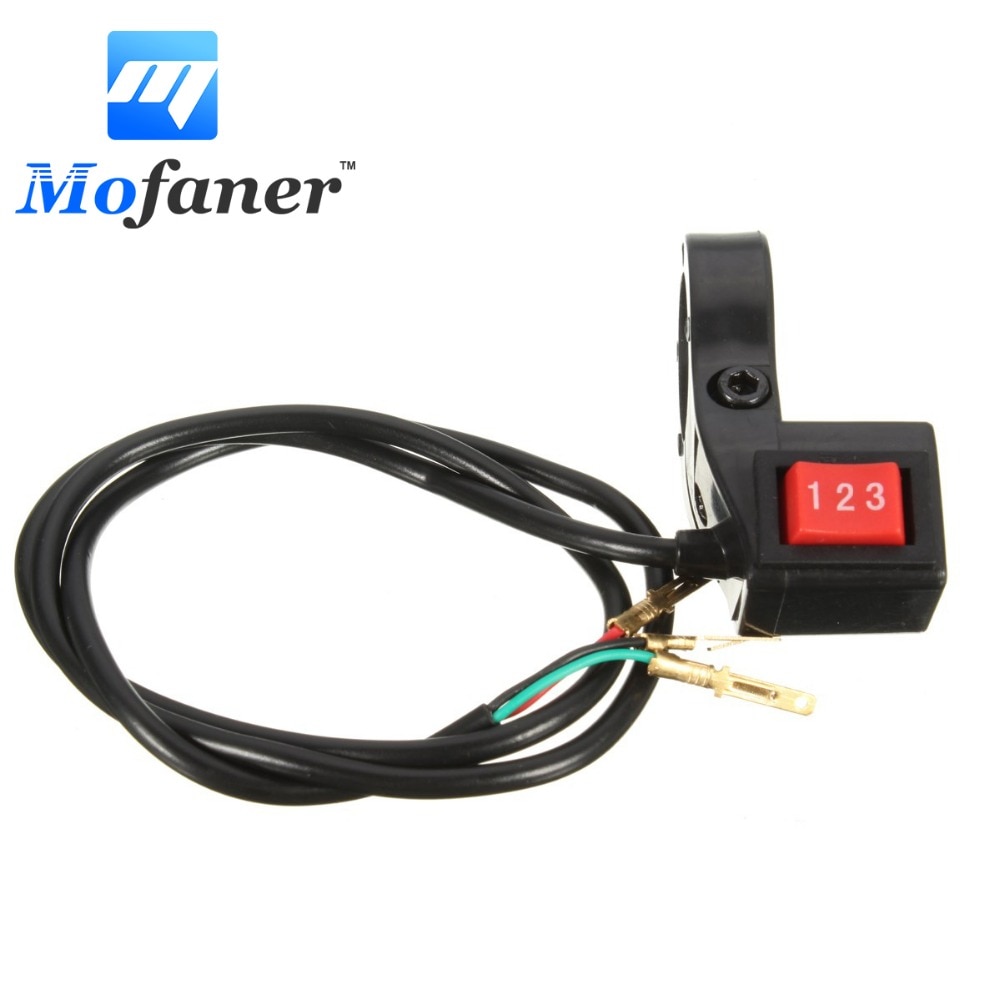 22mm Electric 3 Speed Module Switch For Shift E-bike Scooter Bike Motorcycle Kit
